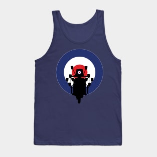 MOD Scooter silhouette with roundel as head lamp Tank Top